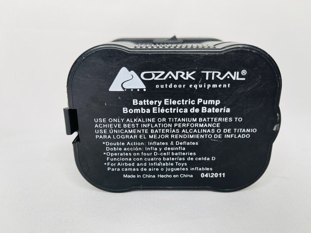 Ozark Trail Pump Battery Electric Outdoor Equipment Double Action Tested